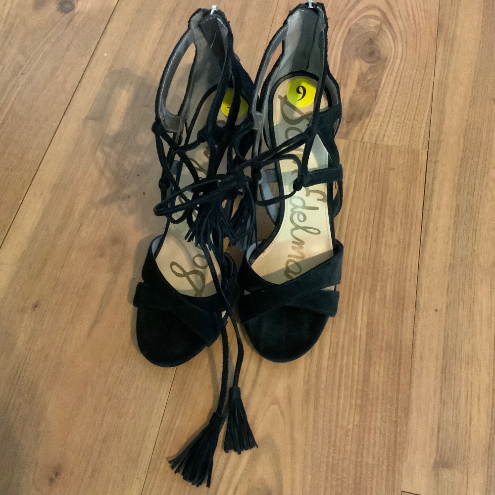 Black heels, size 9